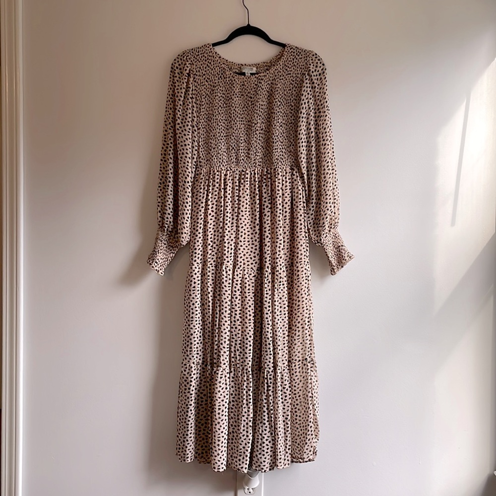 Petal & Pup Midi Leopard Dress - size 10.